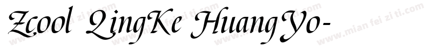 Zcool QingKe HuangYo字体转换